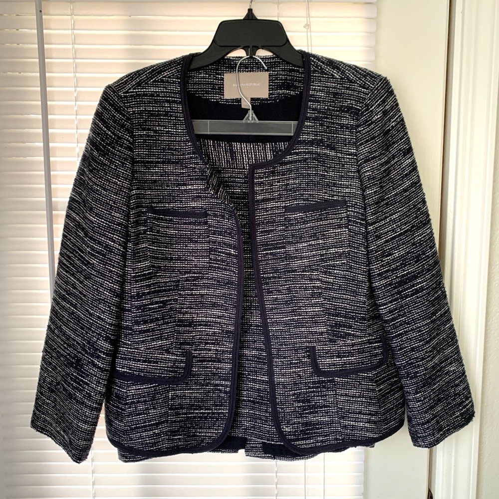 Two Piece Bouclé Jacket and Skirt Set